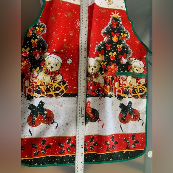 Christmas apron holiday apron mandil de navidad - Picture 6 of 9